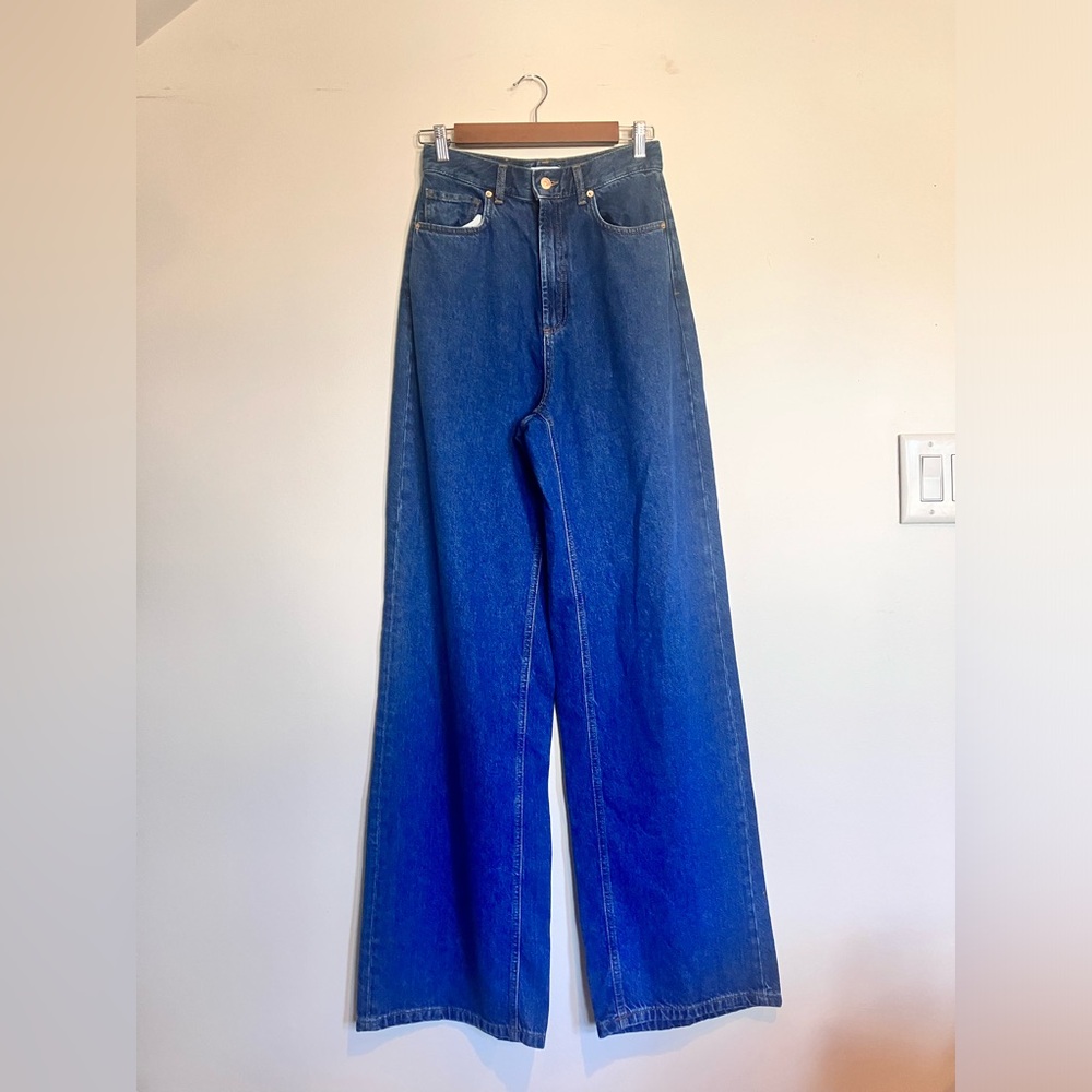 Scanlan Theodore Blue Denim Drape Leg Jeans